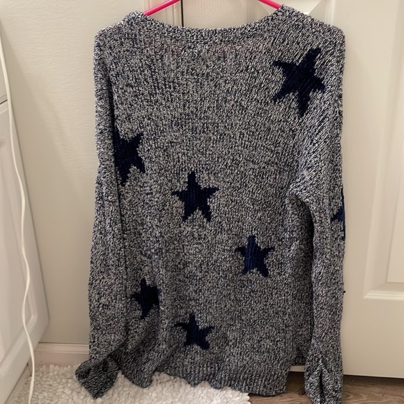 Blue Star long Sweater - Picture 2 of 3